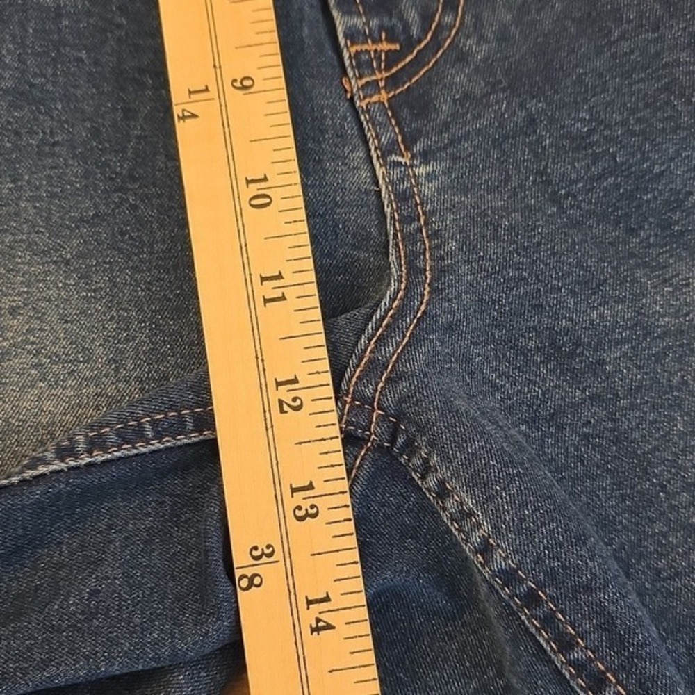 Frye Women's Jeans High Rise Medium Wash Cuffed Zip Fly Size 14 New - Picture 13 of 16